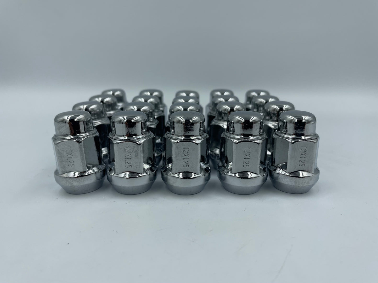 12x1.25 Acorn Conical Bulge chrome lug nut