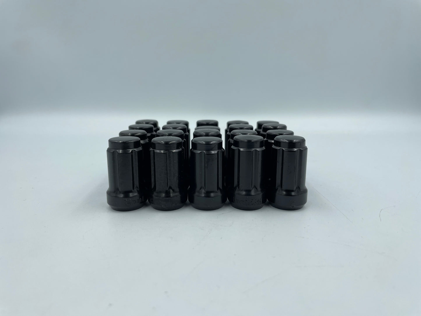 14x1.5  Black spline Conical Seat  Bulge Nuts