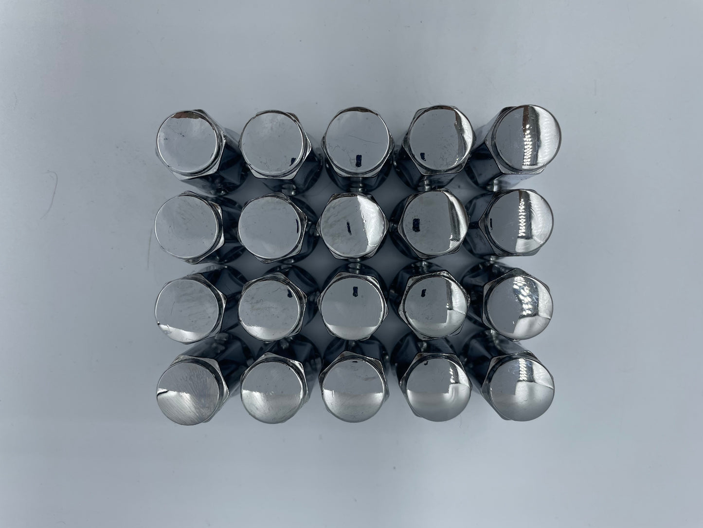 14x1.5 Chrome Bulge Acorn long nuts