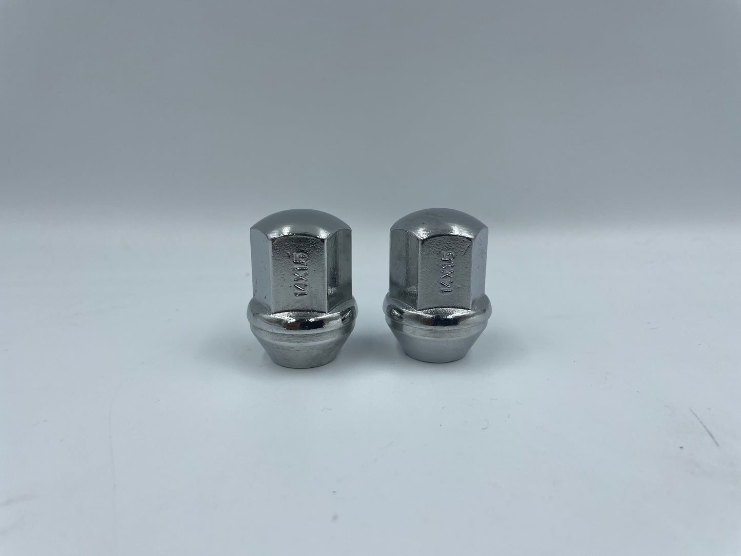 14x 1.50 Duplex Bulge Acorn Chrome lug nuts