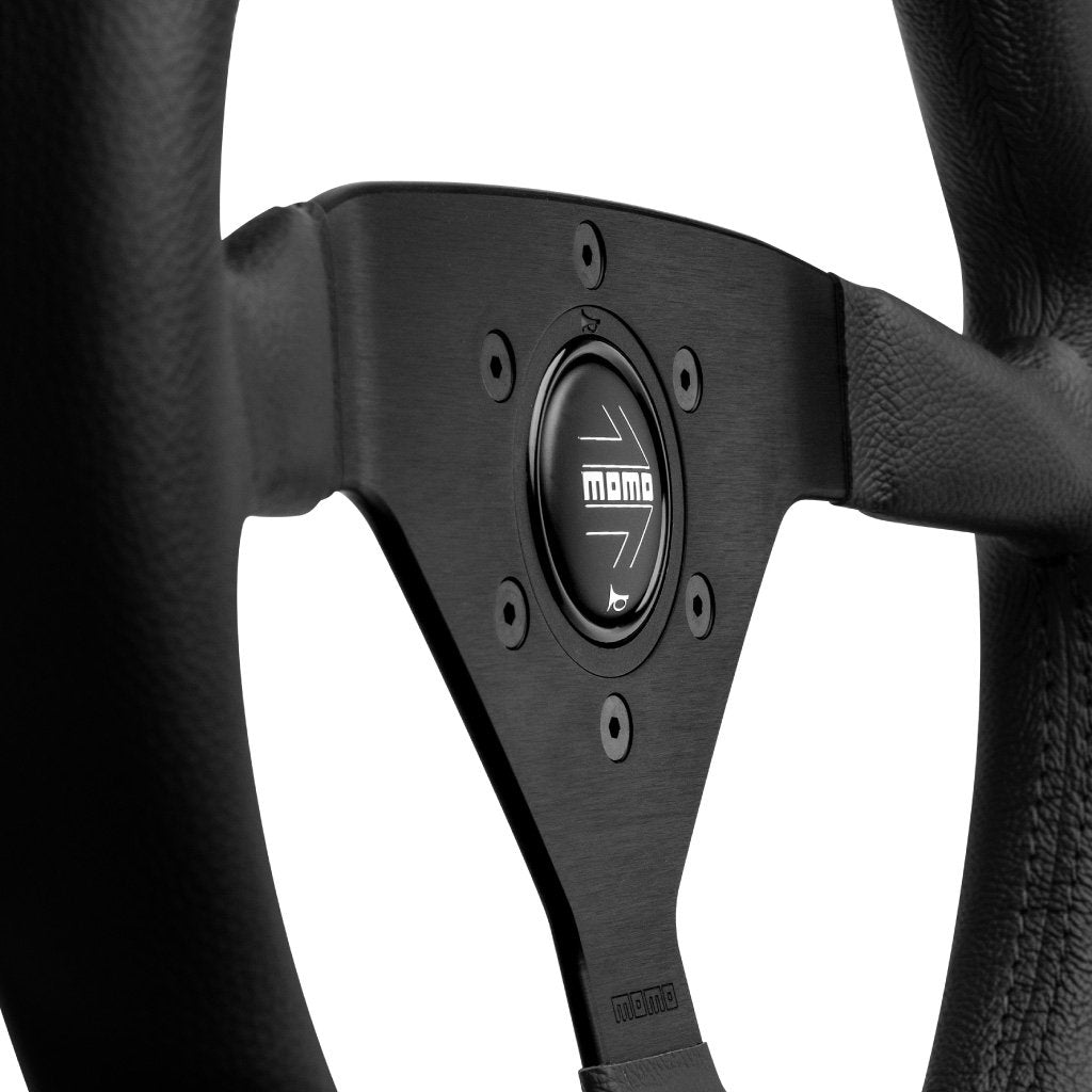 MOMO MONTE CARLO STEERING WHEEL: 350mm/BLACK STITCH