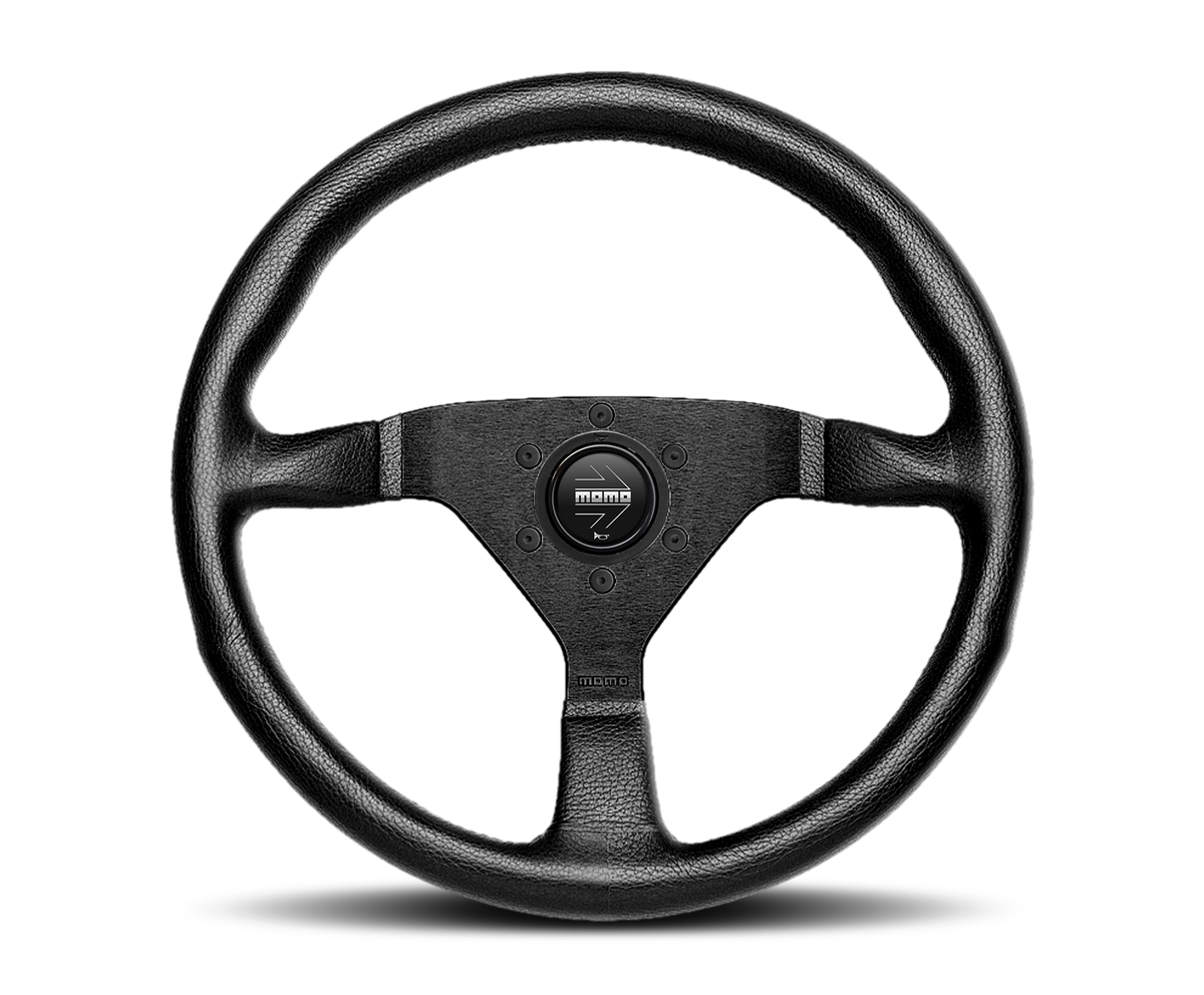 MOMO MONTE CARLO STEERING WHEEL: 350mm/BLACK STITCH